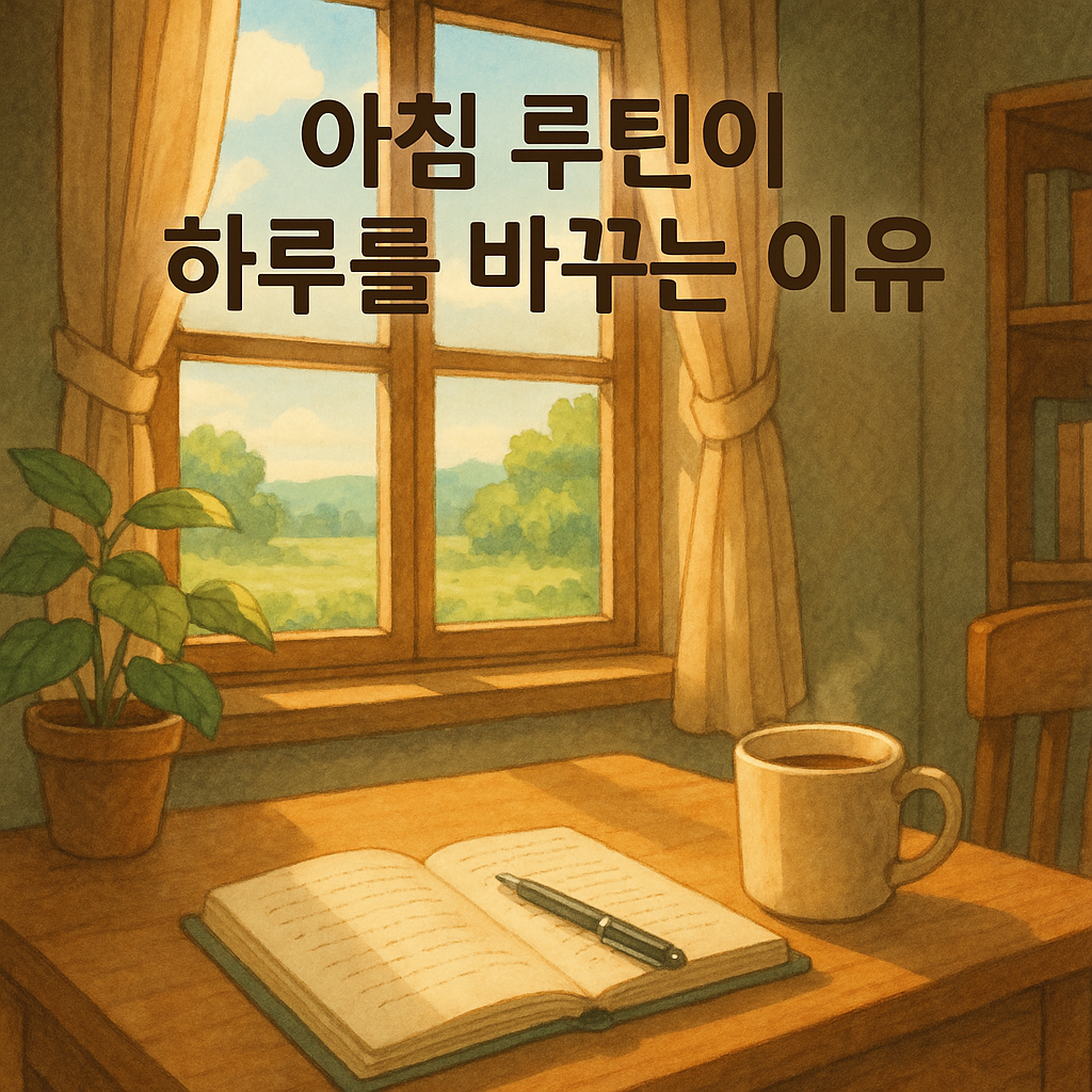 아침 루틴 – 하루를 바꾸는 습관과 실천 방법